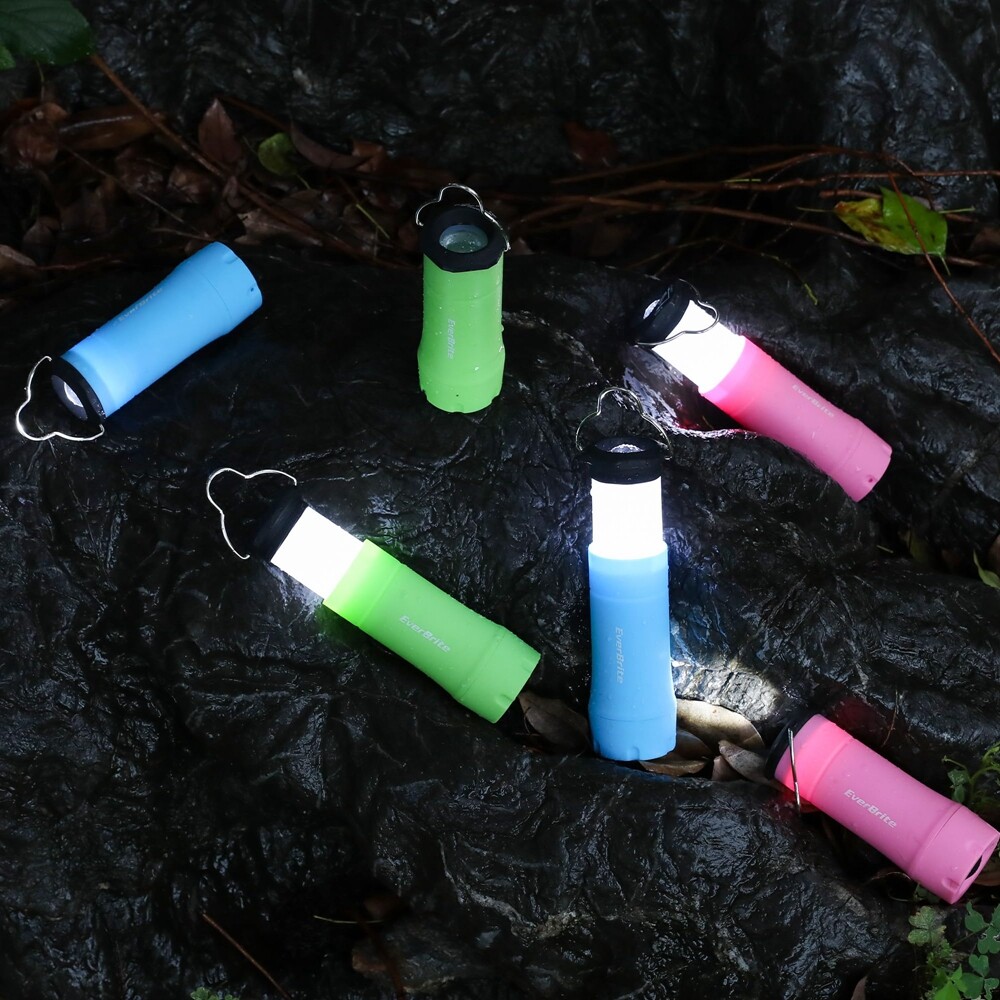 EverBrite 2PIECE 2-in-1 Portable Lantern Flashlight Battery Powered Mini Lantern