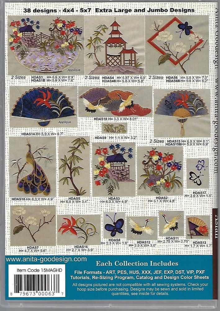 Anita Goodesign Mini Collection - Asian (CD-ROM)