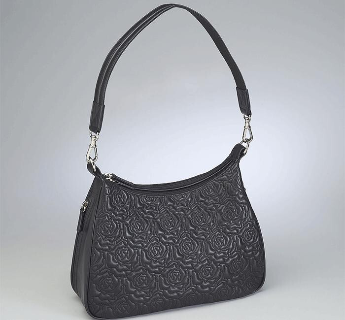 Embroidered Lambskin Basic Hobo