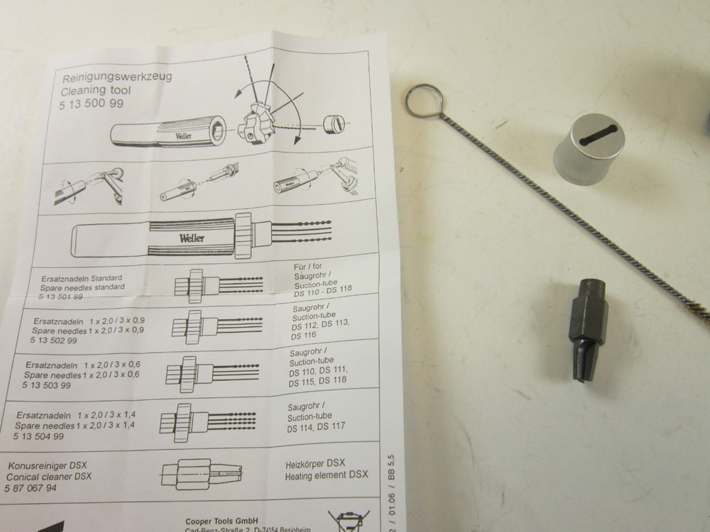 Weller Cleaning Tool 0051350099 Open Box DS205