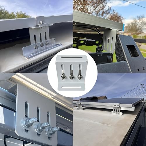 Adjustable Solar Panel Tilt Mount Bracket, Heavy Duty Solar 8Pack (4 Pairs)