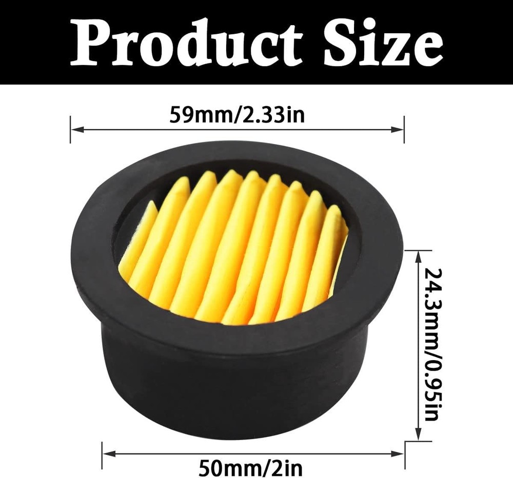 4pcs Air Compressor Replacement Filter Elements,Air 4 Count (Pack of 1)