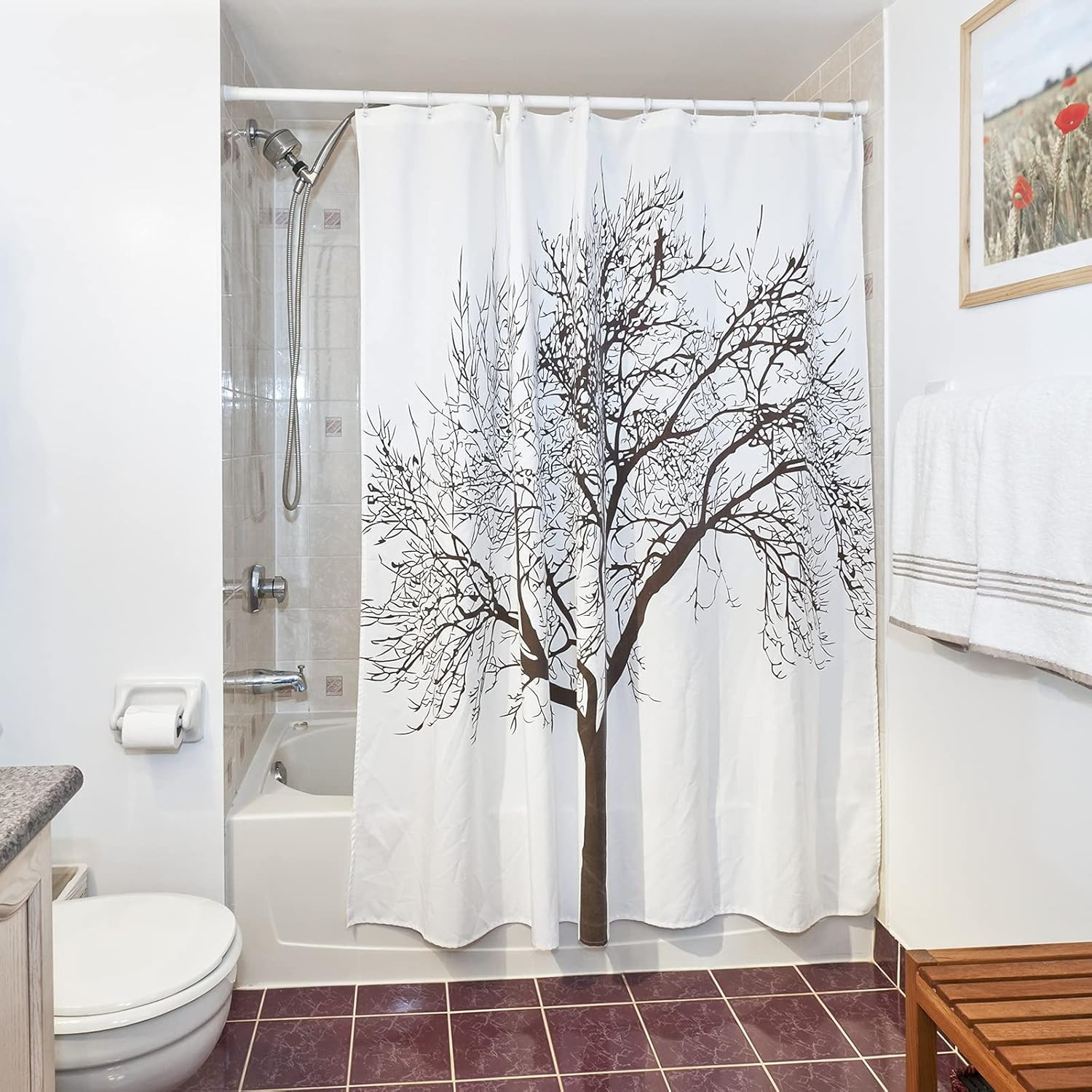 60 Pcs Shower Curtain Track Gliders Hooks Pack of 30 Pieces Hooks and 30 Pieces