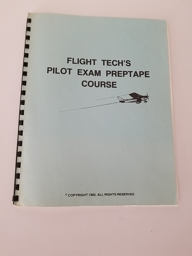 Vintage Flight Tech  Pilot Exam Preptape Course. 1982