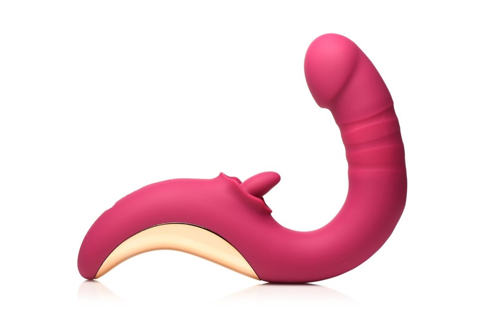 Tease and Please Thrusting and Licking Vibrator
