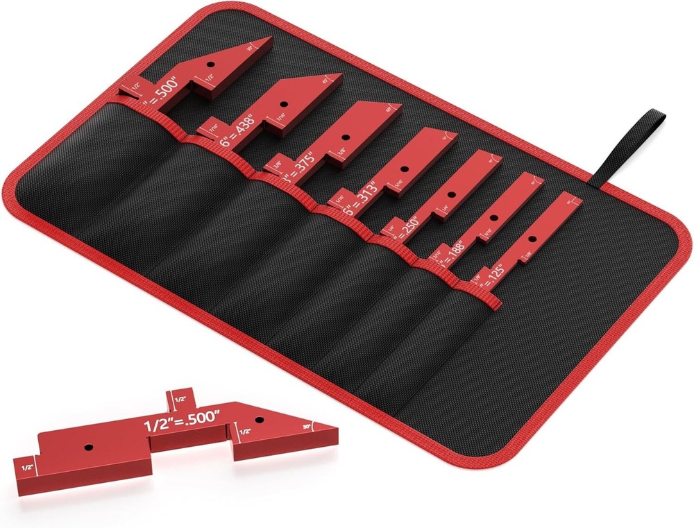 Router Table Setup Bars,Height Depth Angle Woodworking and Storage Pouch