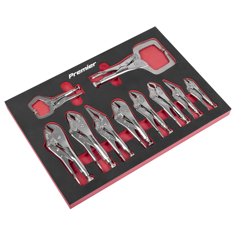AK6802 Locking Pliers Set 10pc
