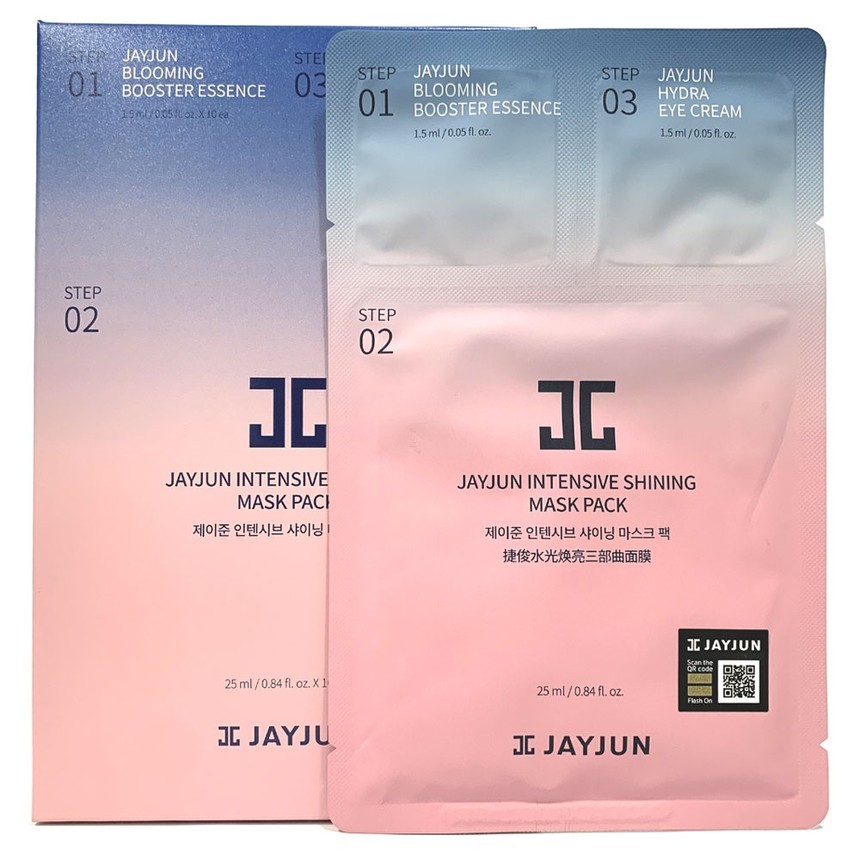 JAYJUN Intensive Shining Mask Pack 3Step x 10ea SET (Exp date : 2027-03)