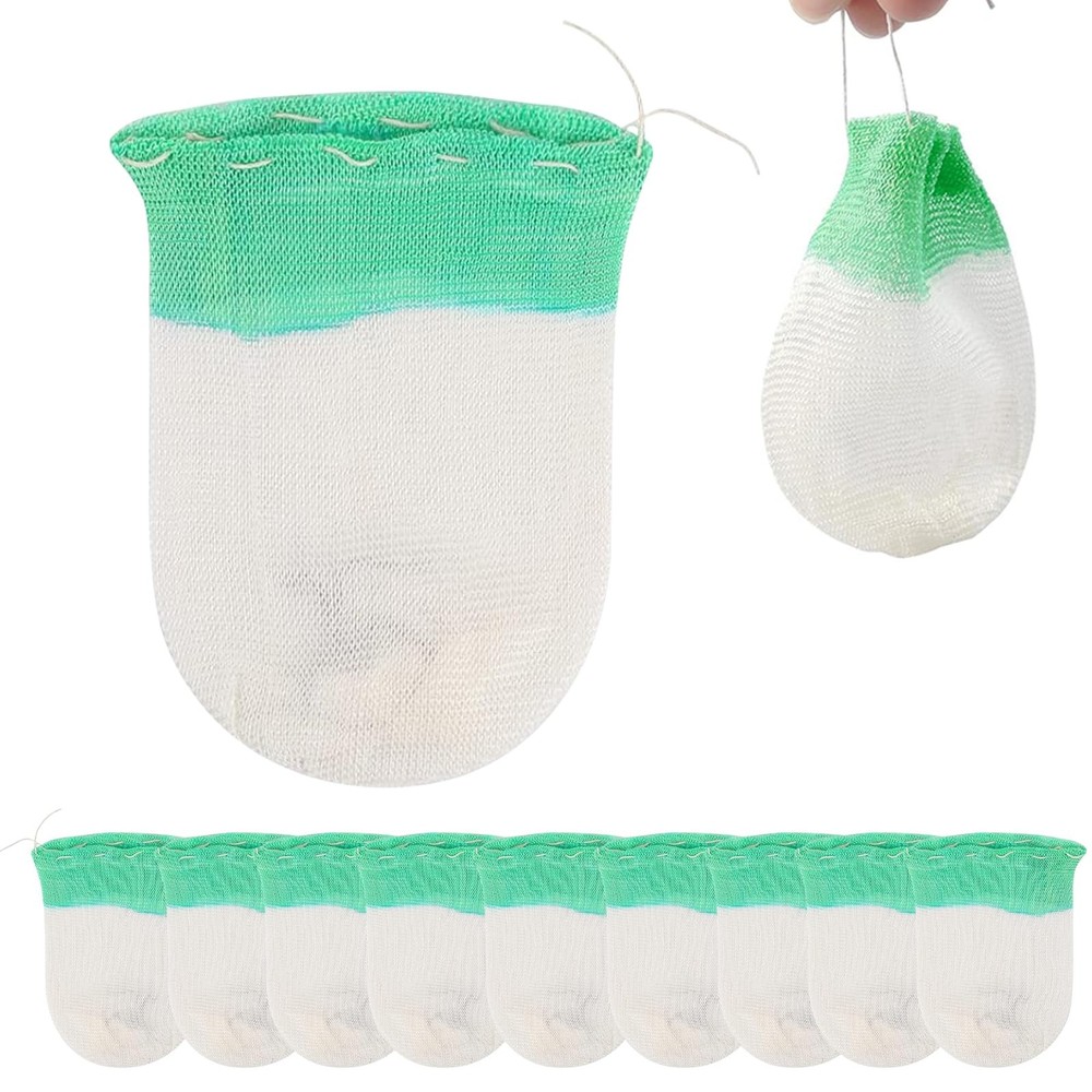 10Pcs Lantern Mantles Propane Mantles, Soft Light White and Green