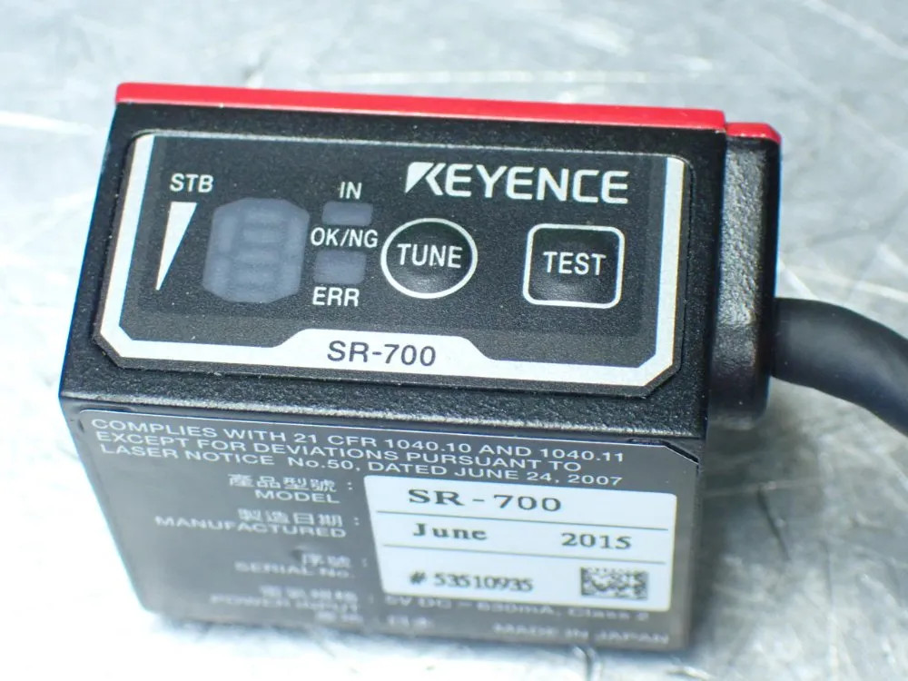 KEYENCE SR-700 ULTRA-COMPACT. FIXED TYPE CODE READER 12250240012