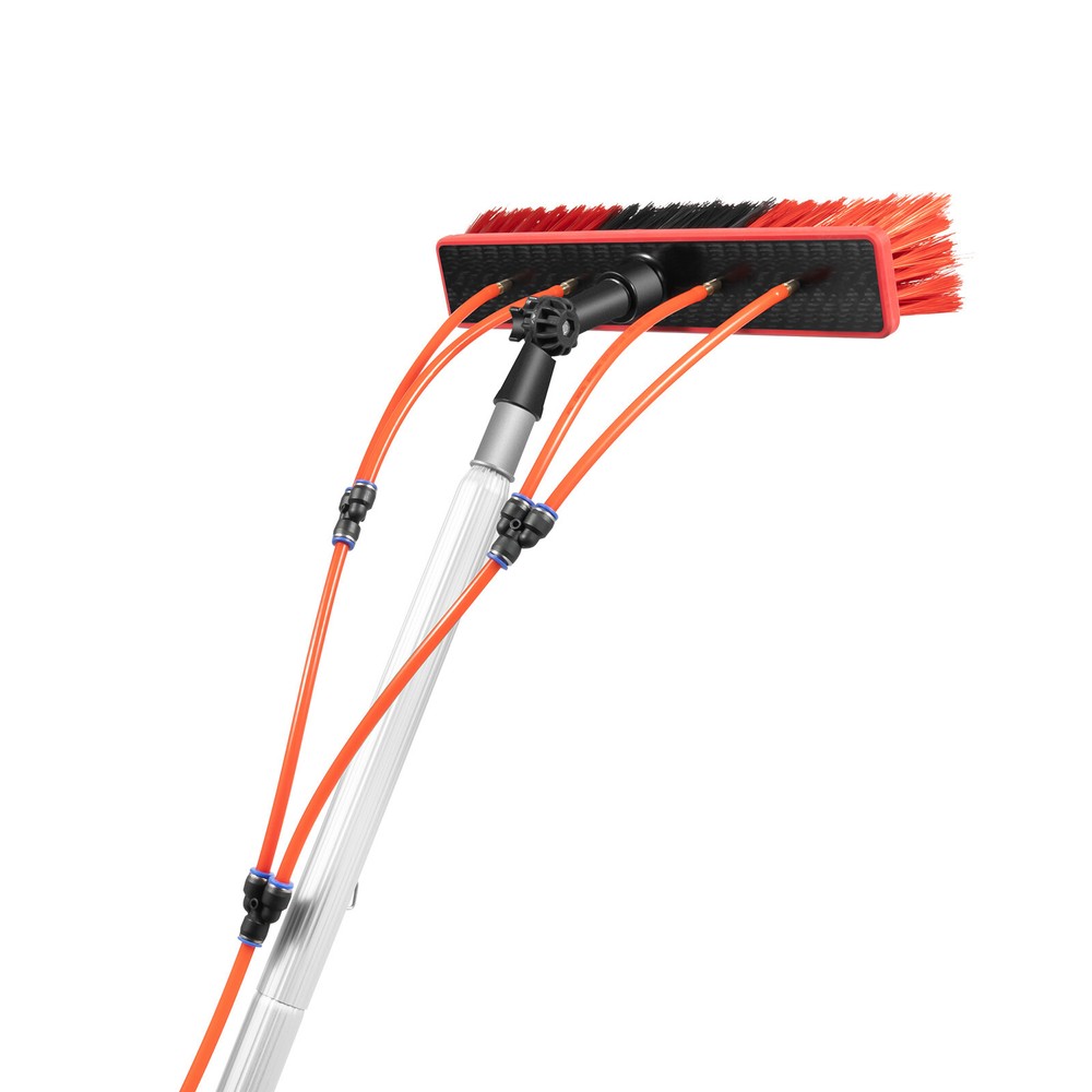 26 FT Water Fed Pole Kit Window Solar Panel Cleaning Extendable Telescopic Pole