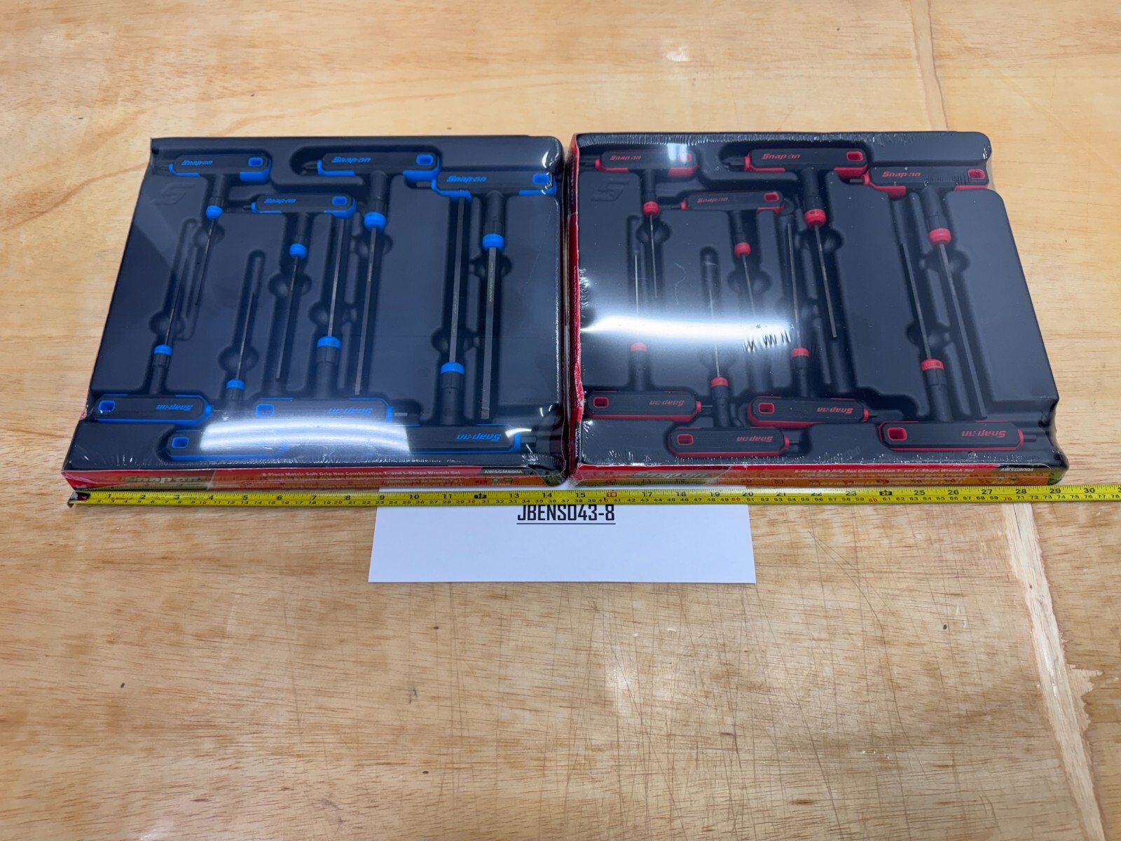 Snap-on Tools SPAIN NEW 16pc SAE / Metric T-Shaped Combo Hex Wrench Sets