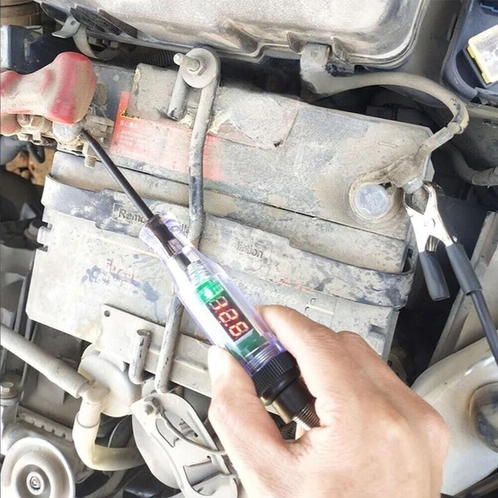 Automotive Test Light LED Digital Display Circuit Tester Voltage Display Tools