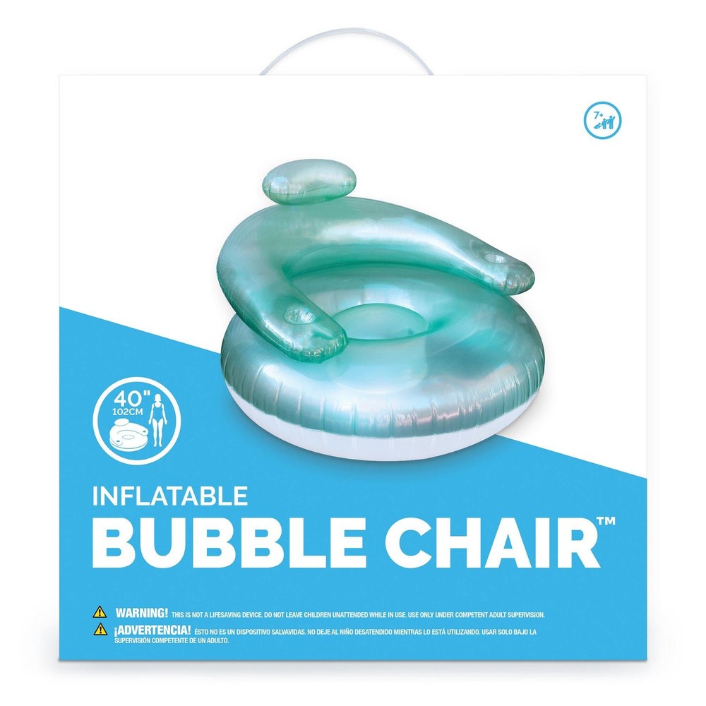 Inflatable Bubble Chair Pool Float - Teal (L90416T)