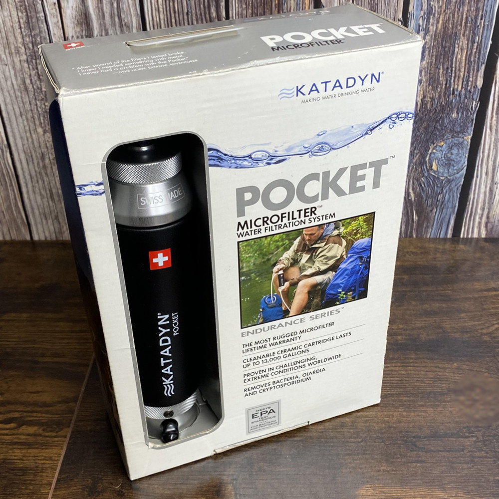 Katadyn Silver Embedded Ceramic Anti Microbial Pocket Water Filter 10k Gallons