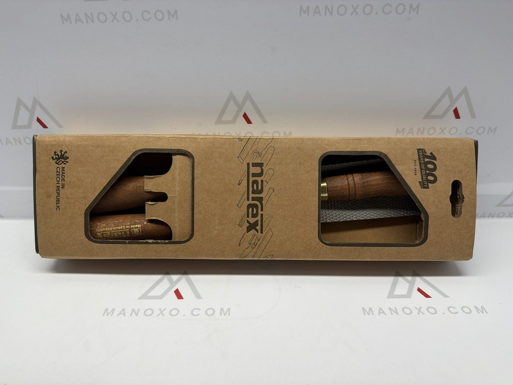 Narex 3 Piece Set Round Rattail, Half Round and Rectangular 200 mm Cab
