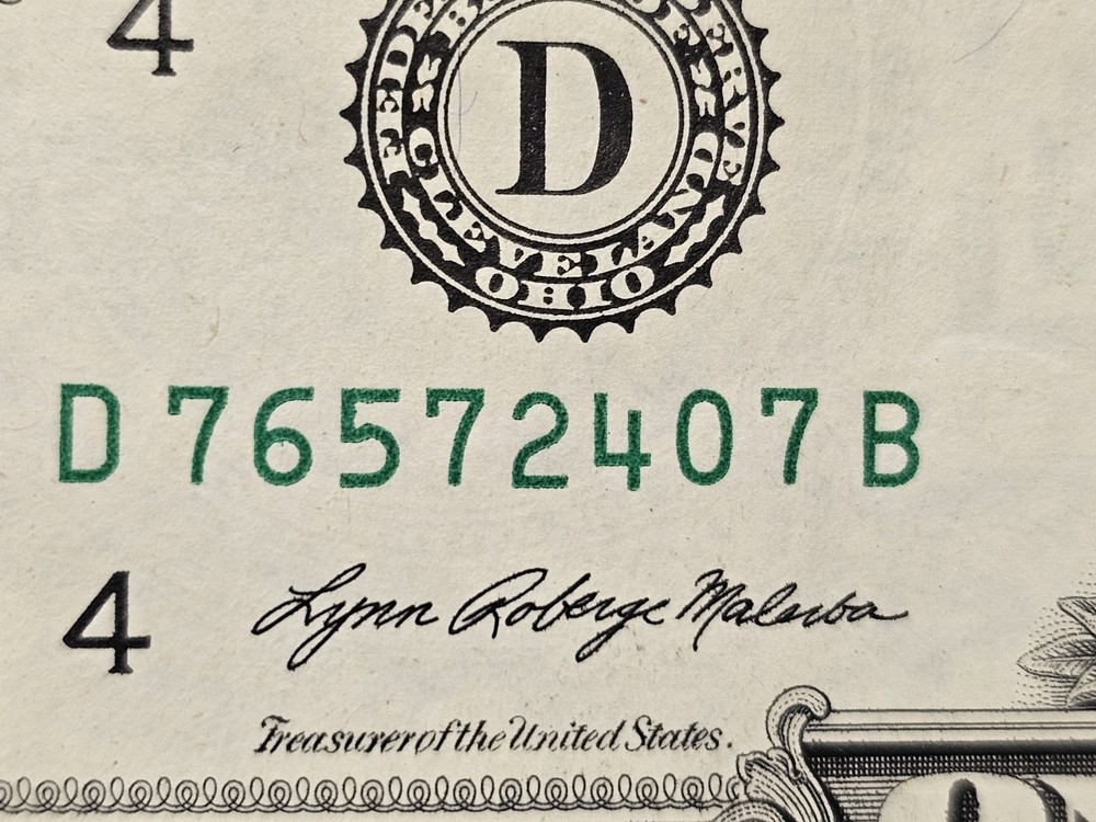 🚀 AU $1 Note-Errors Slight Offset Print, Misaligned, Double Serial Digit "6"🚀