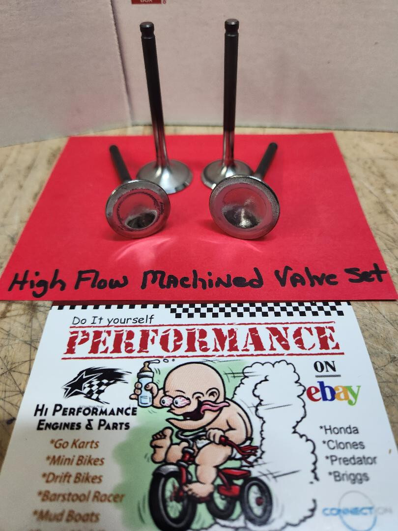 Performance Flow Machined Valve Set, Fits Predator 212cc Non Hem ONLY
