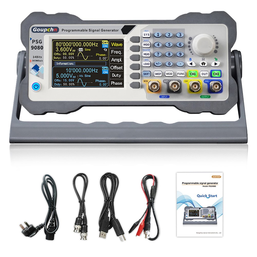 Programmable Signal Generator Dual Channel Arbitrary Waveform Frequency 60/80MHz