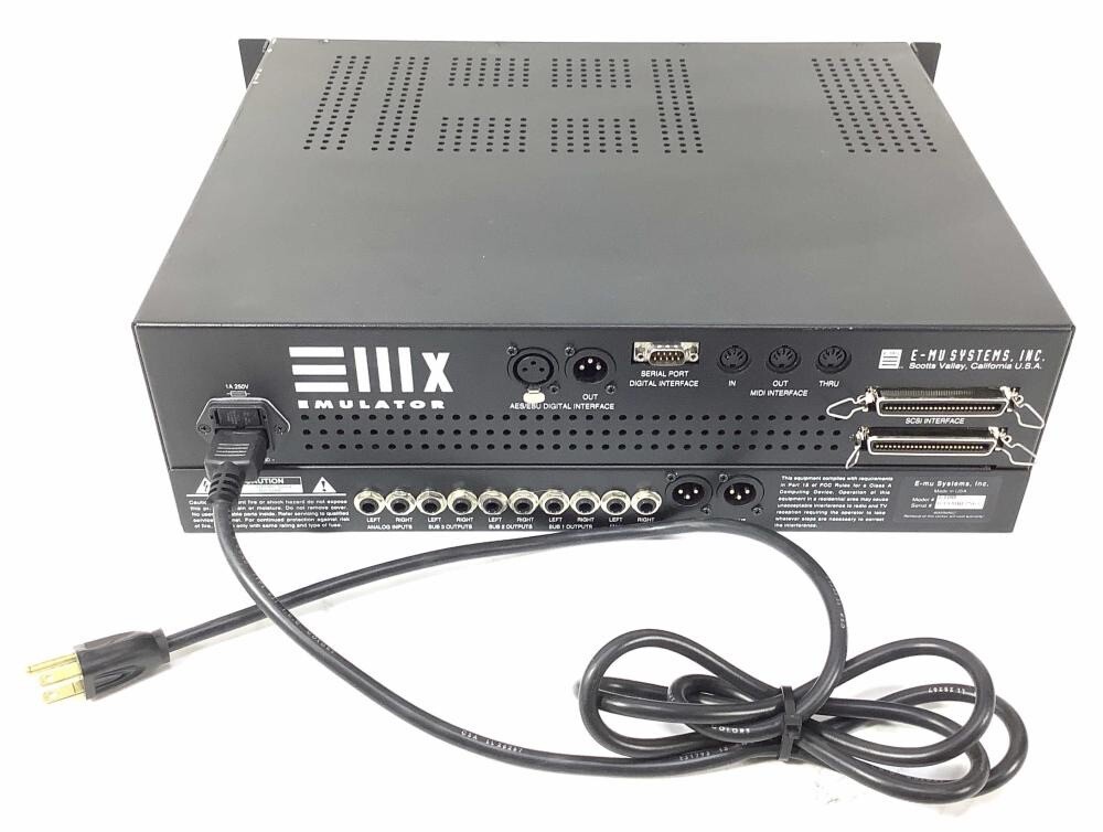 Vintage EMU Systems EIII-XP Emulator Rack Sampler Model 6100