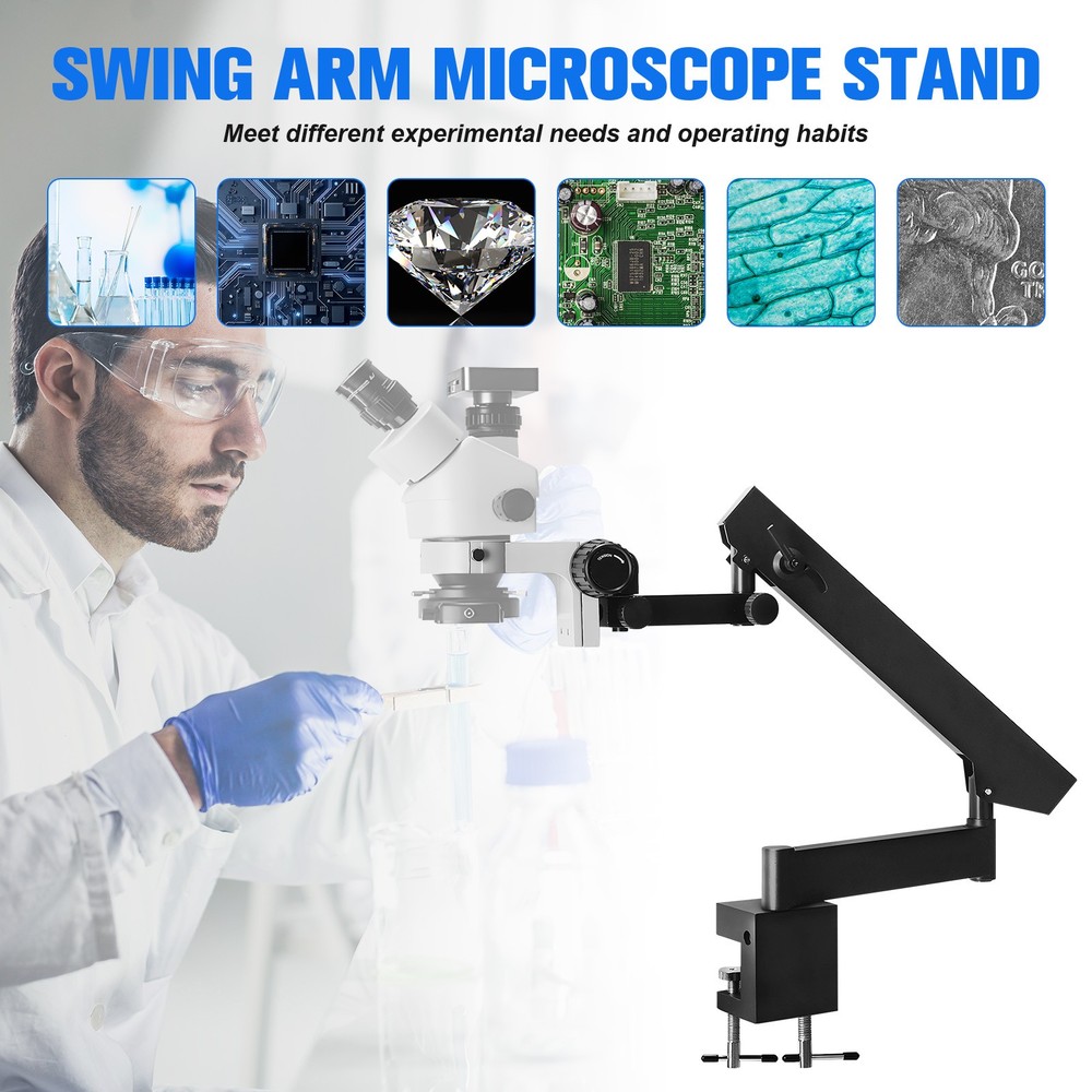 Articulating Holder Stand Adjusted Up and Down for Binocular Stereo Microscope