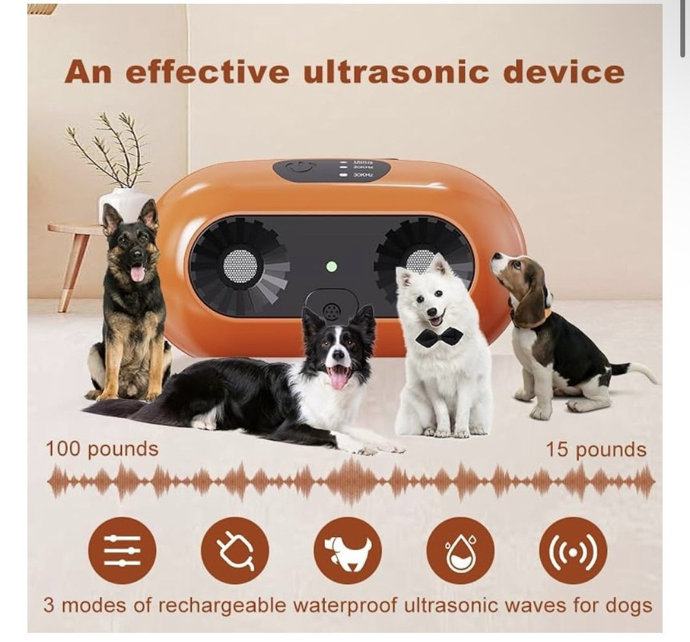 Bsemax Anti Bark Device | 3 Modes | 50ft Range Rechargeable Dog Bark Control