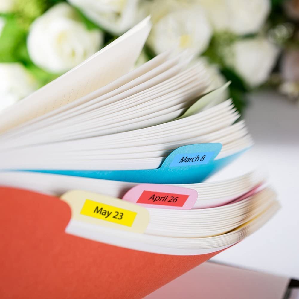 6PK Dymo D1 45013 45010 Label Tape for DYMO LabelManager 280 350 420P 450 Duo