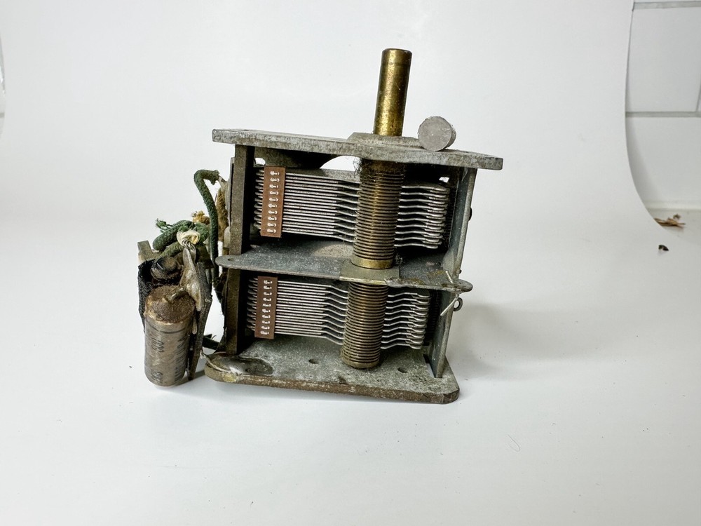 Vintage Two Gang Tuning Capacitor UNTESTED