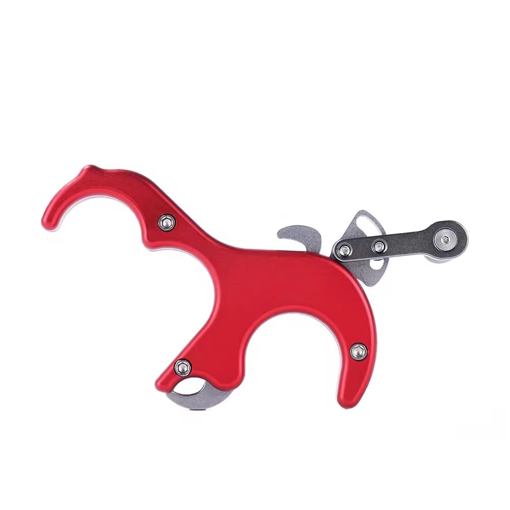 Archery Release Aids 3 Finger Grip Thumb Trigger Caliper Compound Bow Hunting