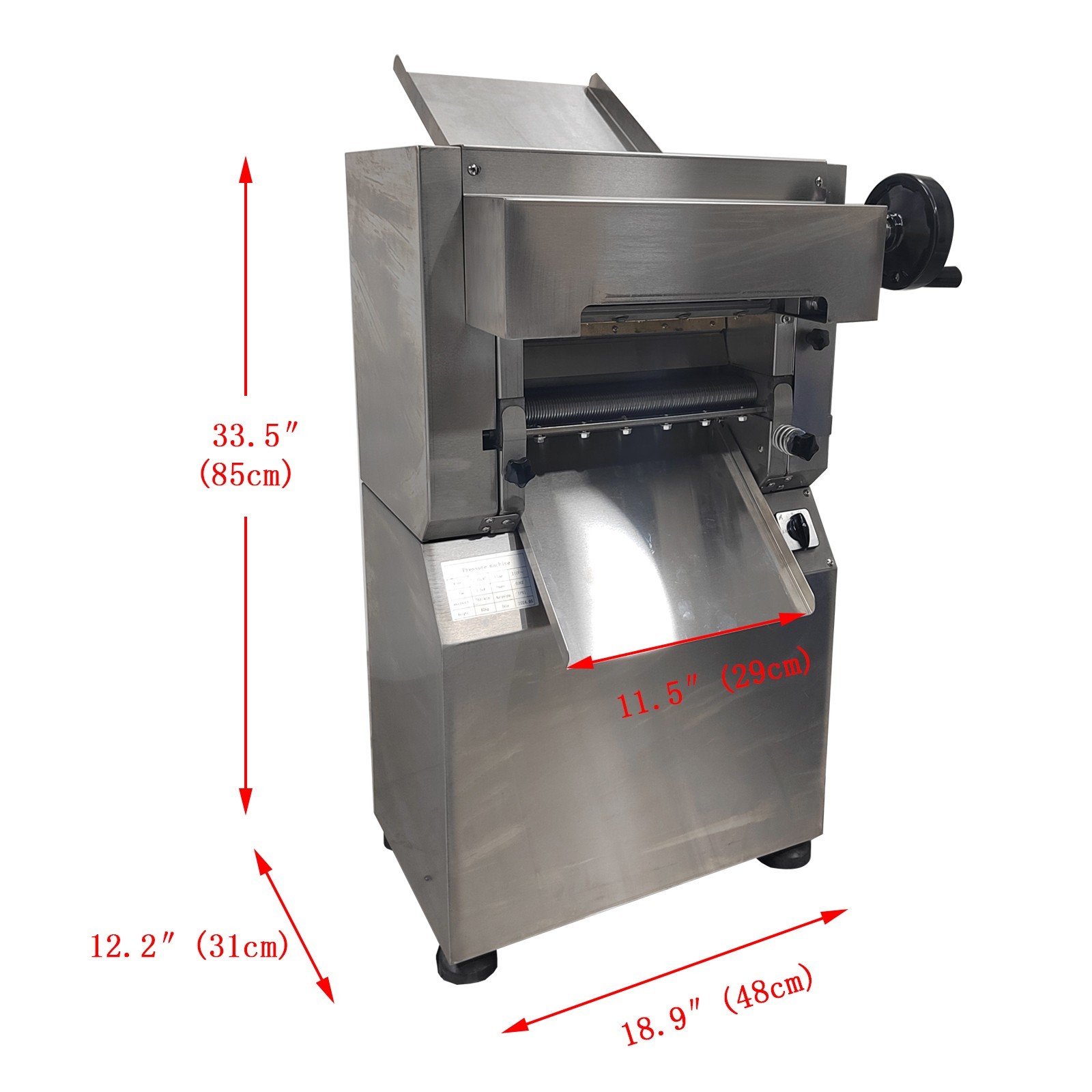 USED! 11.4" Electric Dough Roller Noodles Sheet Maker 110V 1.5KW 1.5mm Cutter