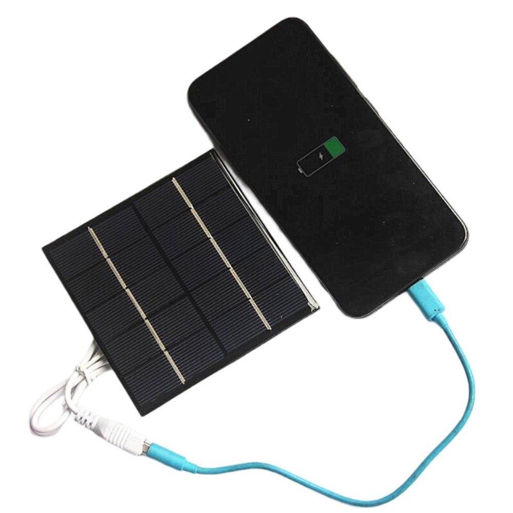 Portable Solar Panel 5W 5V Excellent Low Light Performance Compact Design