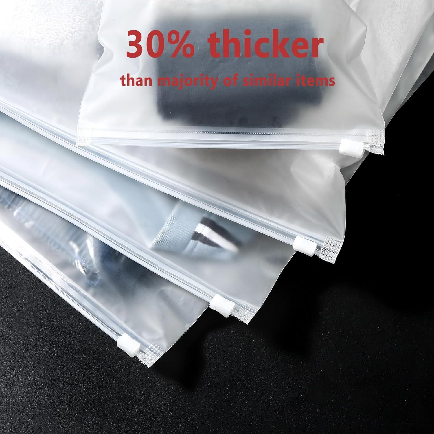 (20 Pcs Value Pack) Travel Luggage Organizer Bags, Assorted Sizes, 4Mil Resealab