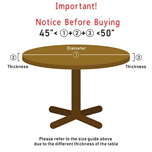 Elastic Edged Tablecloth - Elastic Fitting Round Table 58" (Round) Watermelon
