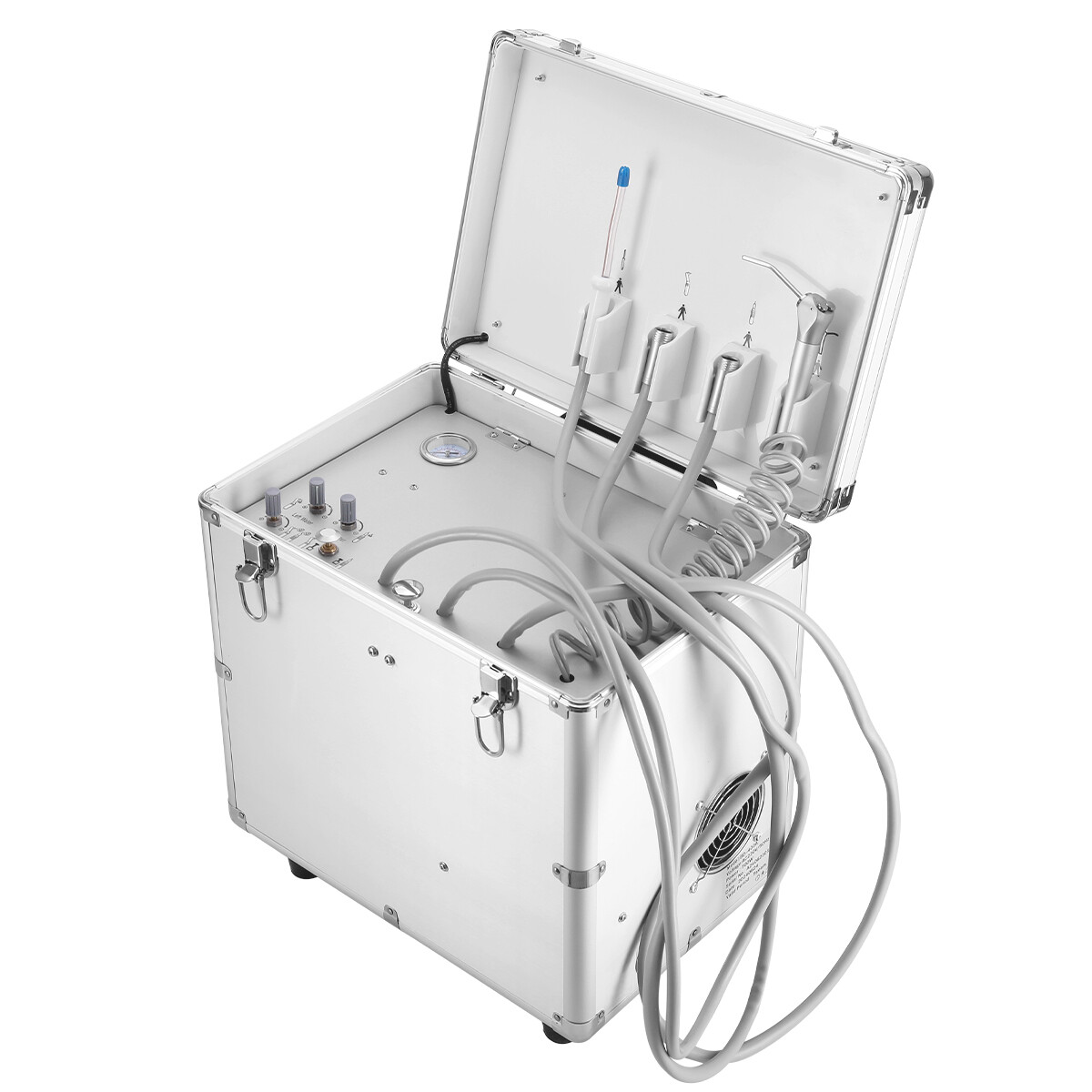 Portable Dental Chair LED Light Mobile Folding Chair/Portable Dental Unit 4 Hole
