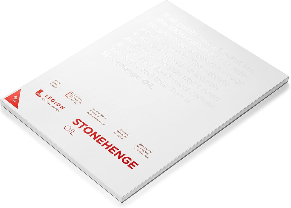 Oil 320G 9X12 White Pad, 12 Sheets