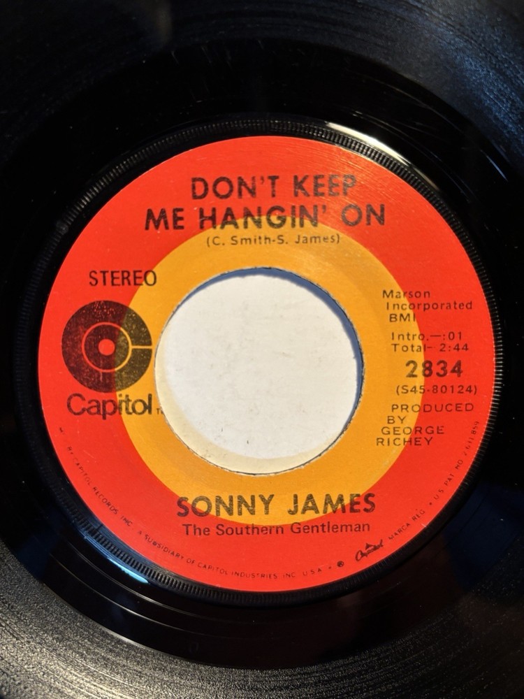 Sonny James “Don’t Keep Me Hangin’ On” Capitol 7” 45 VG+