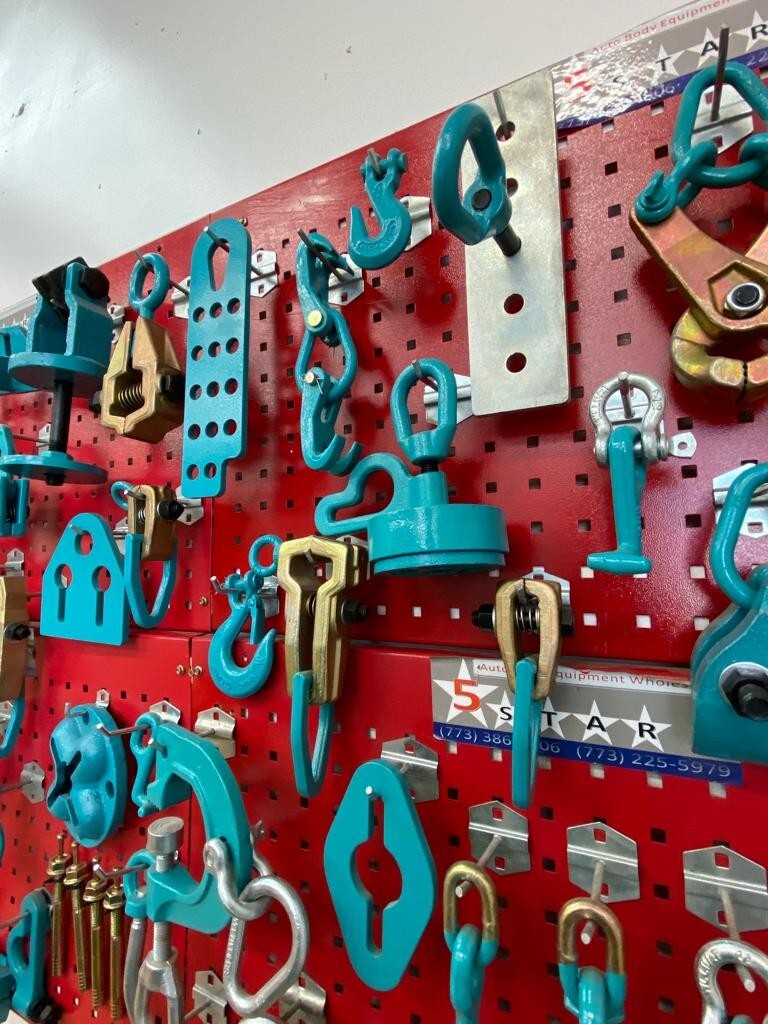 SET#91 - 53 PIECE HEAVY DUTY AUTO BODY FRAME MACHINE PULLING TOOLS & CLAMPS JACK