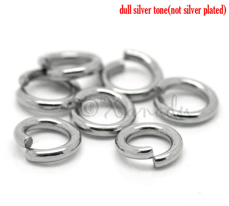 Jump Rings 8mm - 20/50/100 Stainless Steel 14 Gauge Open Jump Rings F8884