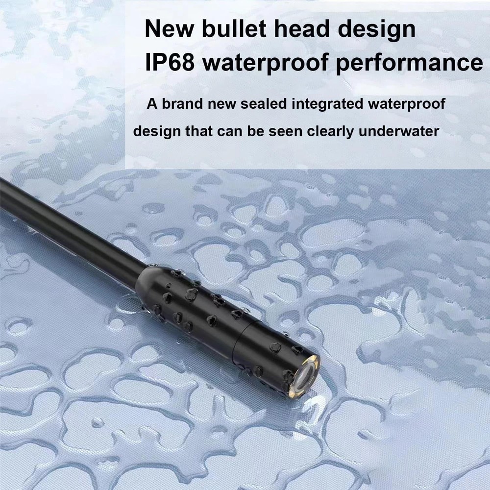 Endoscope Camera with Light, 1920p Hd Borescope with 8 Adjustable LED Lights