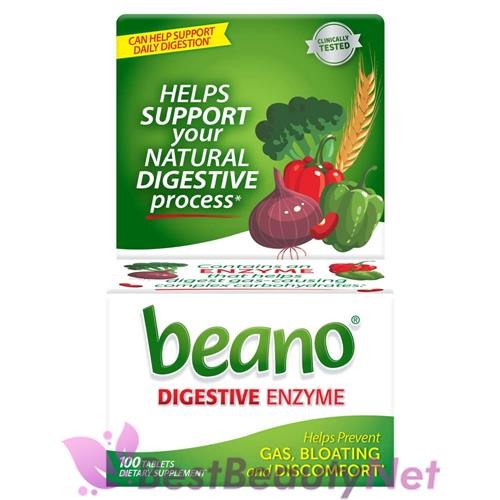 Beano Digestive Enzyme 100 Tablets
