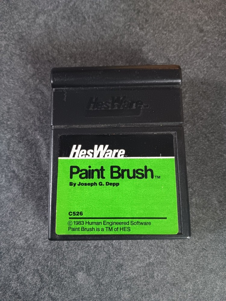 Commodore 64 Hes Ware Paint Brush Computer Cartridge Tested/Works