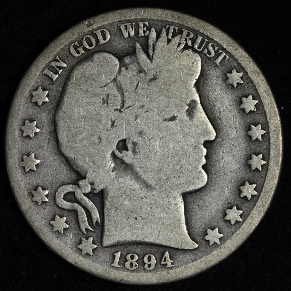1894-O Barber Silver Half Dollar VG E309 QWNM