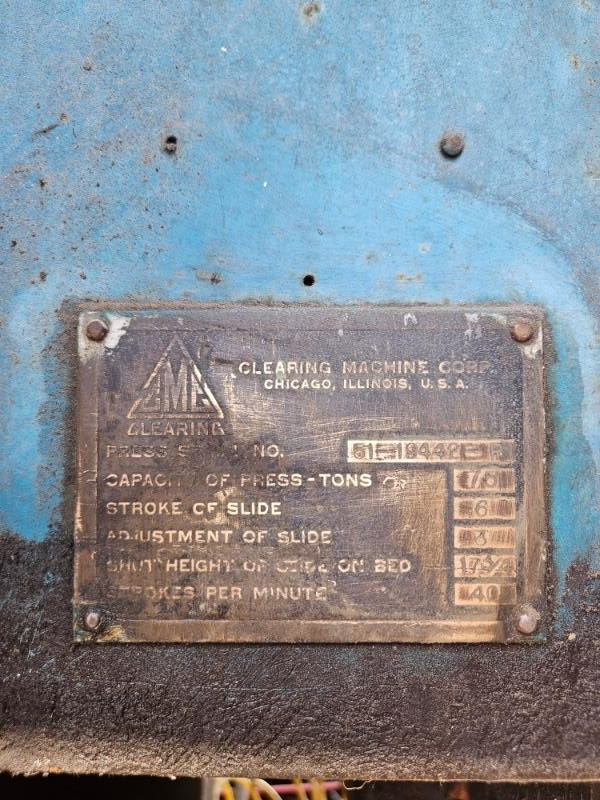 75 Ton Punch Press