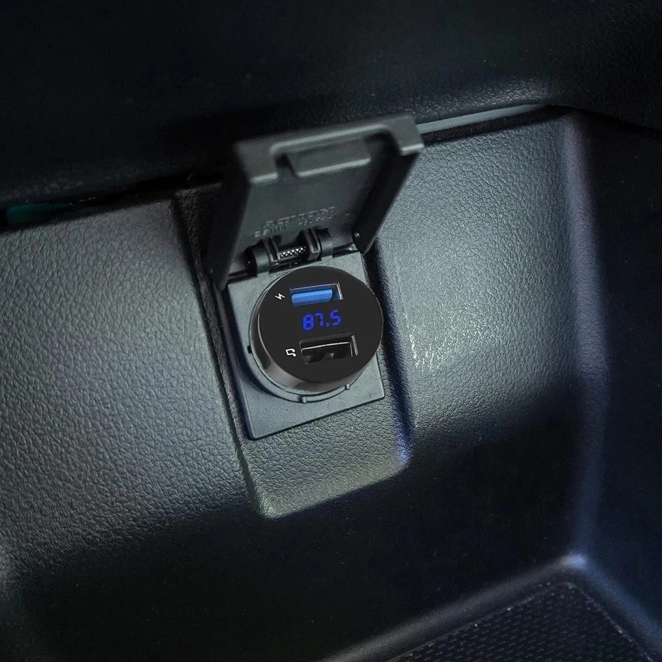 Car Music Bluetooth Adapter Radio Cigarette Lighter BT 5.0 FM Transmitter A51-