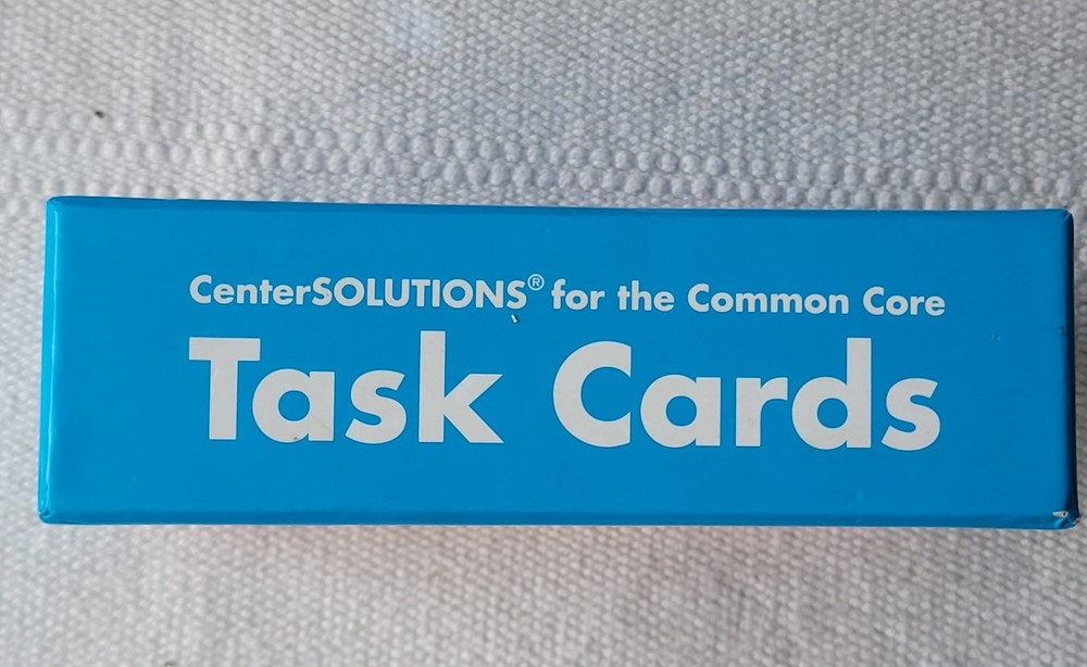 CARSON DELLOSA CENTERSOLUTIONS COMMON CORE 3RD GRADE TASK CARDS MATH STUDY BOX