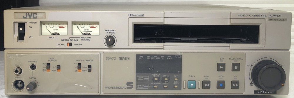 JVC Model BR-S500U  Super VCR Player Editing  Deck