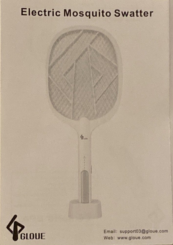 Handheld USB Rechargeable Mosquito Fly Swatter Bug Zapper Insect Killer Racket