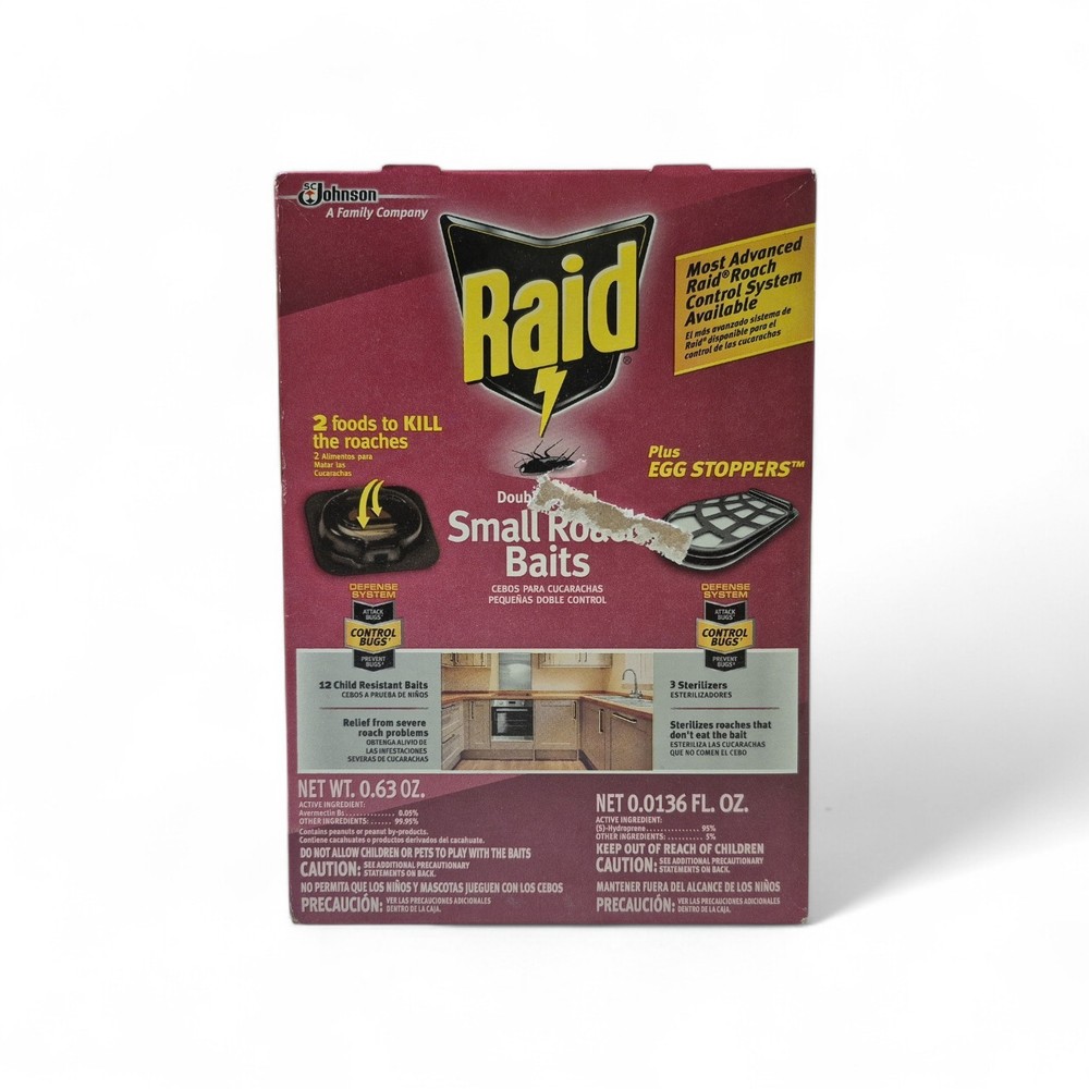 Raid Roach Killer Baits, Plus Egg Stoppers, 12 count