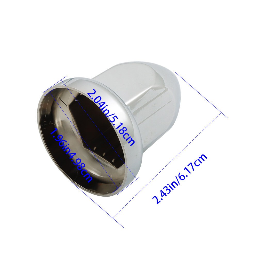 40-Pack 33mm Push-On Bullet Style Plastic Lug Nut Covers 2 3/8