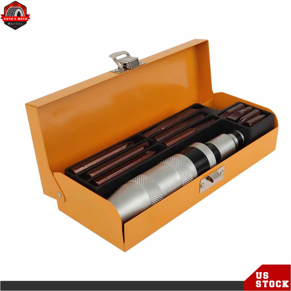 Heavy Duty 12 ×1/2" Screwdriver Bits Phillips Hex Impact Driver Socket Set Screw